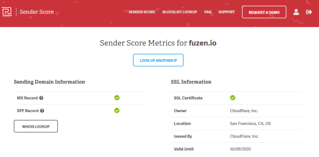 check sender score on senderscore.org