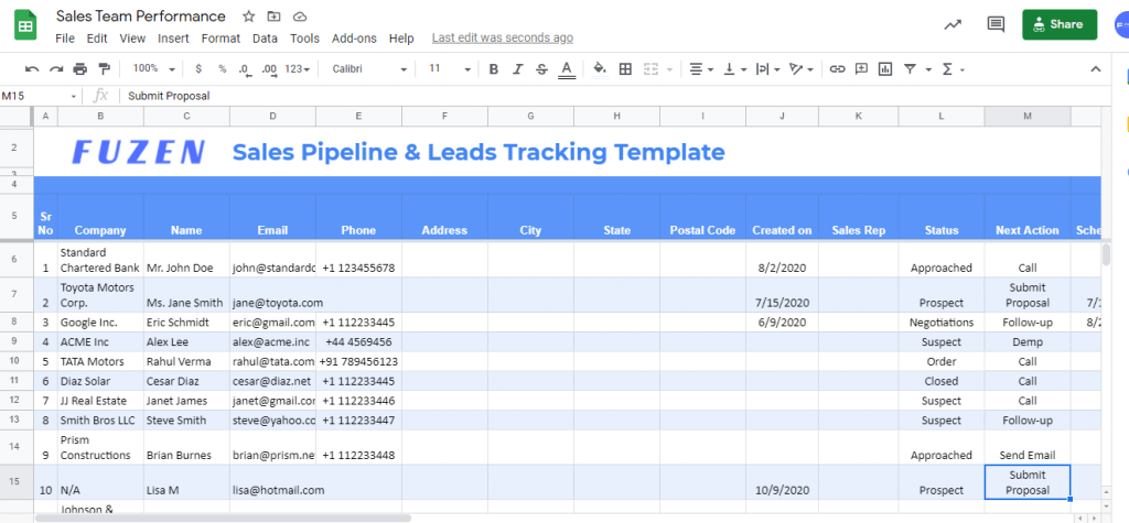sales pipeline tracking excel template
