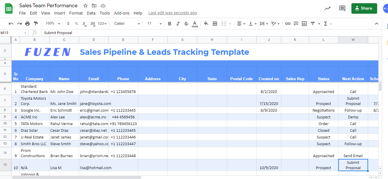 client database excel template