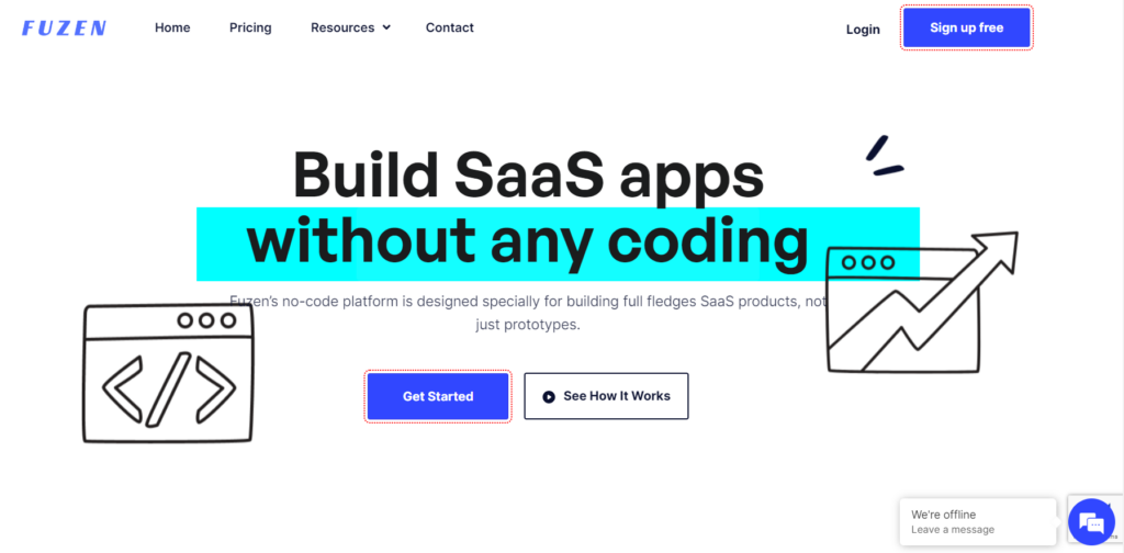 No-code AI SaaS builder