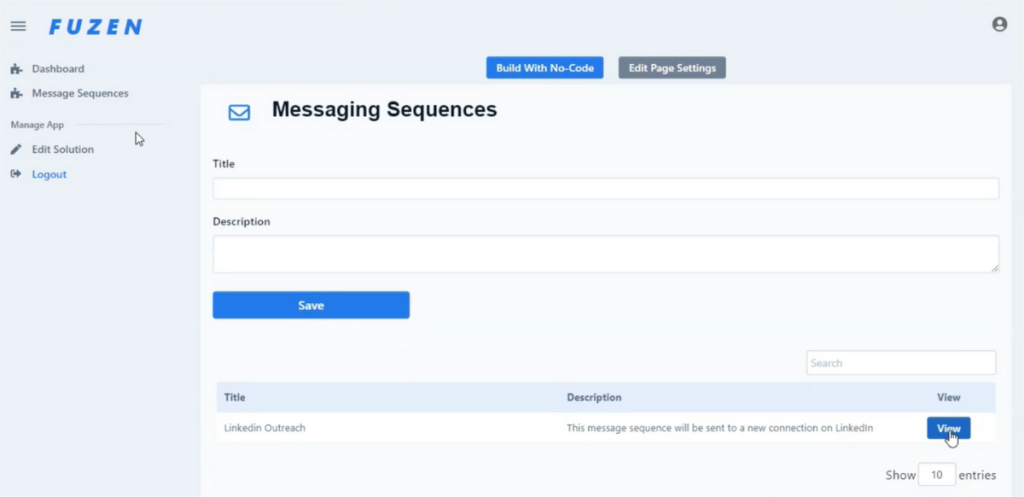 Messaging sequences