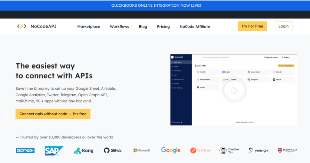 NoCodeAPI