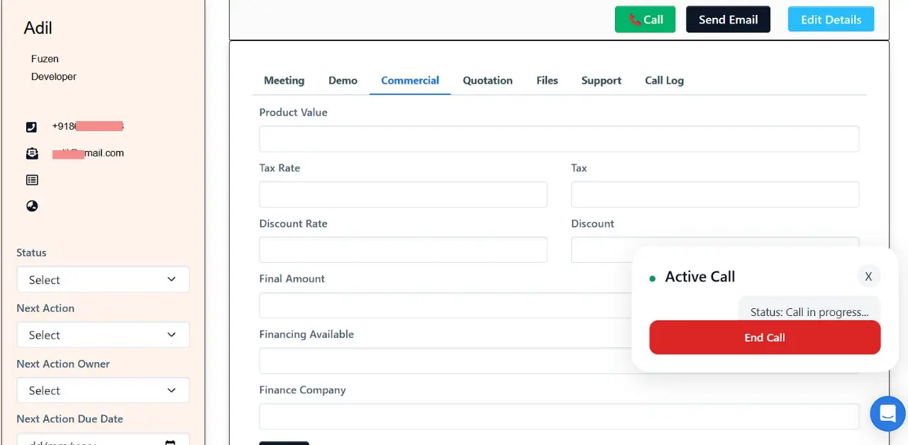 crm with voip